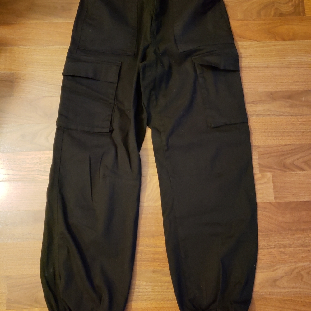 Like an Angel Women's Dark Cargo Pants Front And Back Pockets